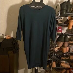 Teal Long Sleeve Dress